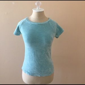 525 Chenille Short Raglan Sleeve Top
